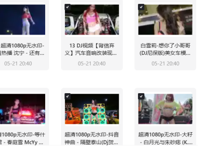 精选125首夜店dj车载mv 高清全1080p MP4/14g